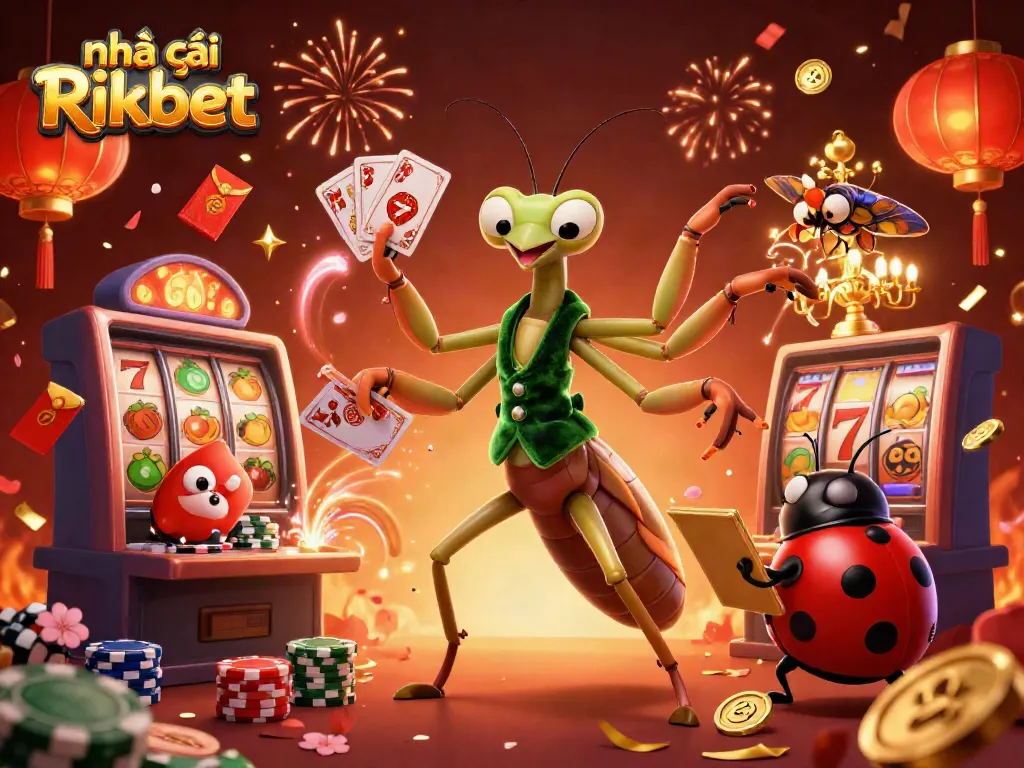 Engage with Nhà cái Rikbet through thrilling casino experiences featuring dynamic gaming elements and vibrant characters.